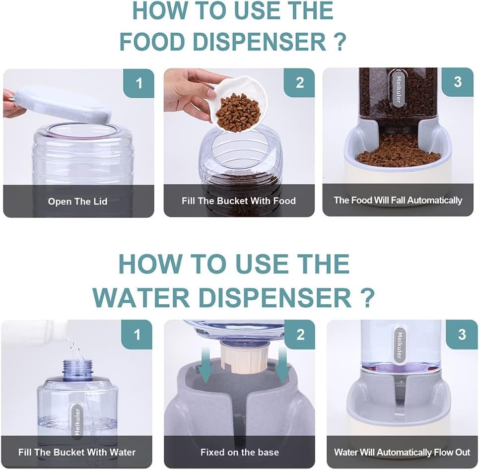 Automatic Pet Food and Water Dispenser - Pet Jungle
