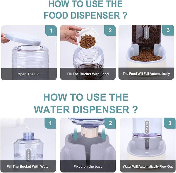 Automatic Pet Food and Water Dispenser - Pet Jungle